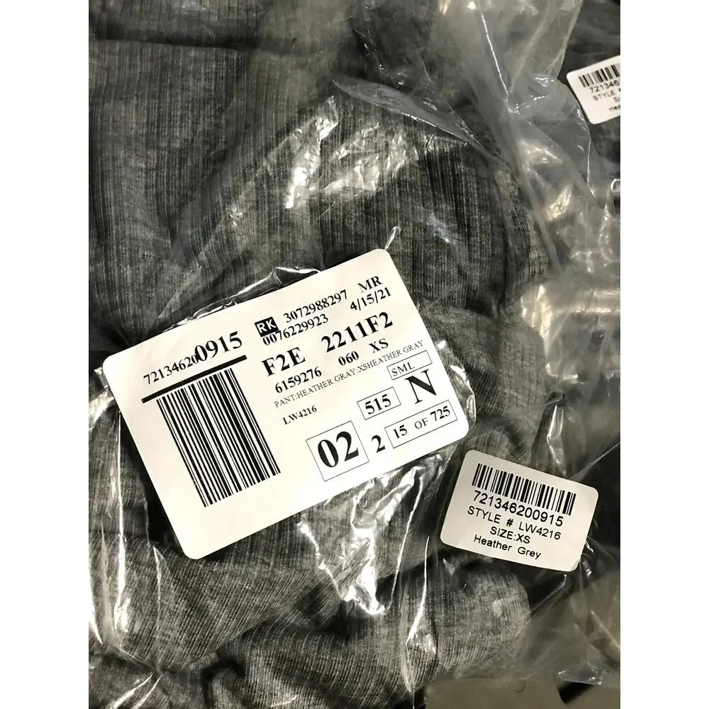 Lively NWT Heather Grey Rib Joggers Pants Size X-Small sweatpants casual lazy xs - Picture 4 of 6